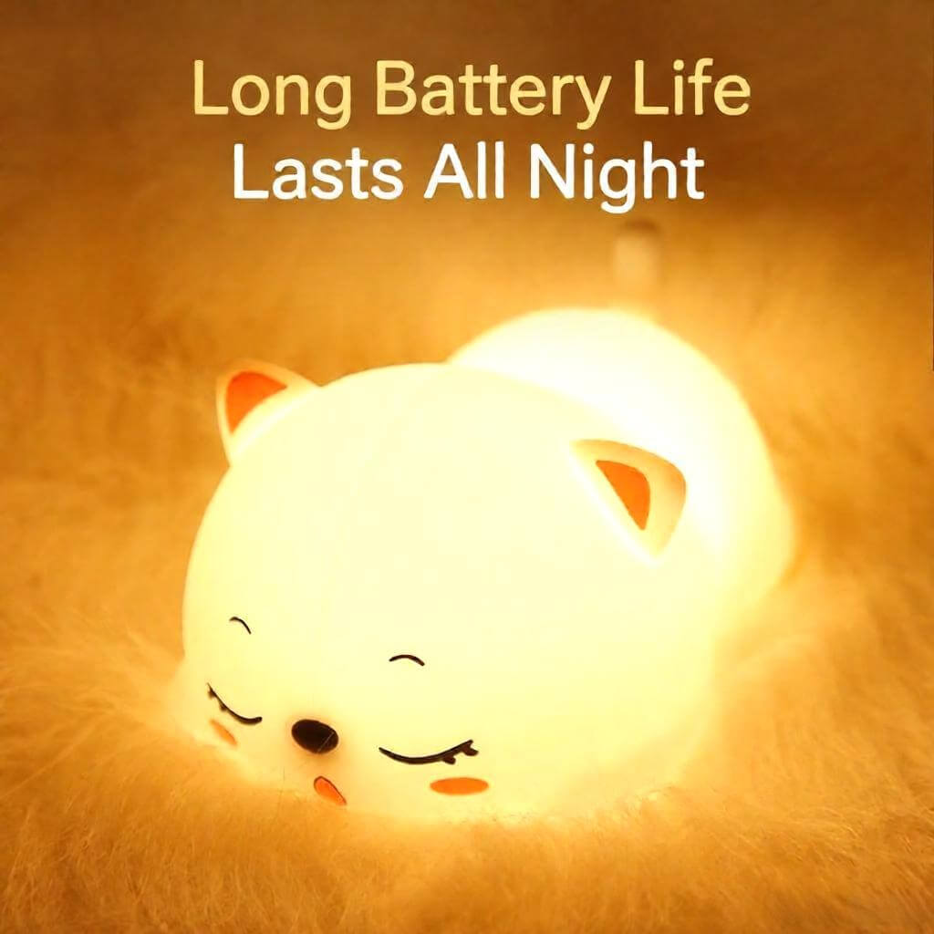 Purring Cat Night Light