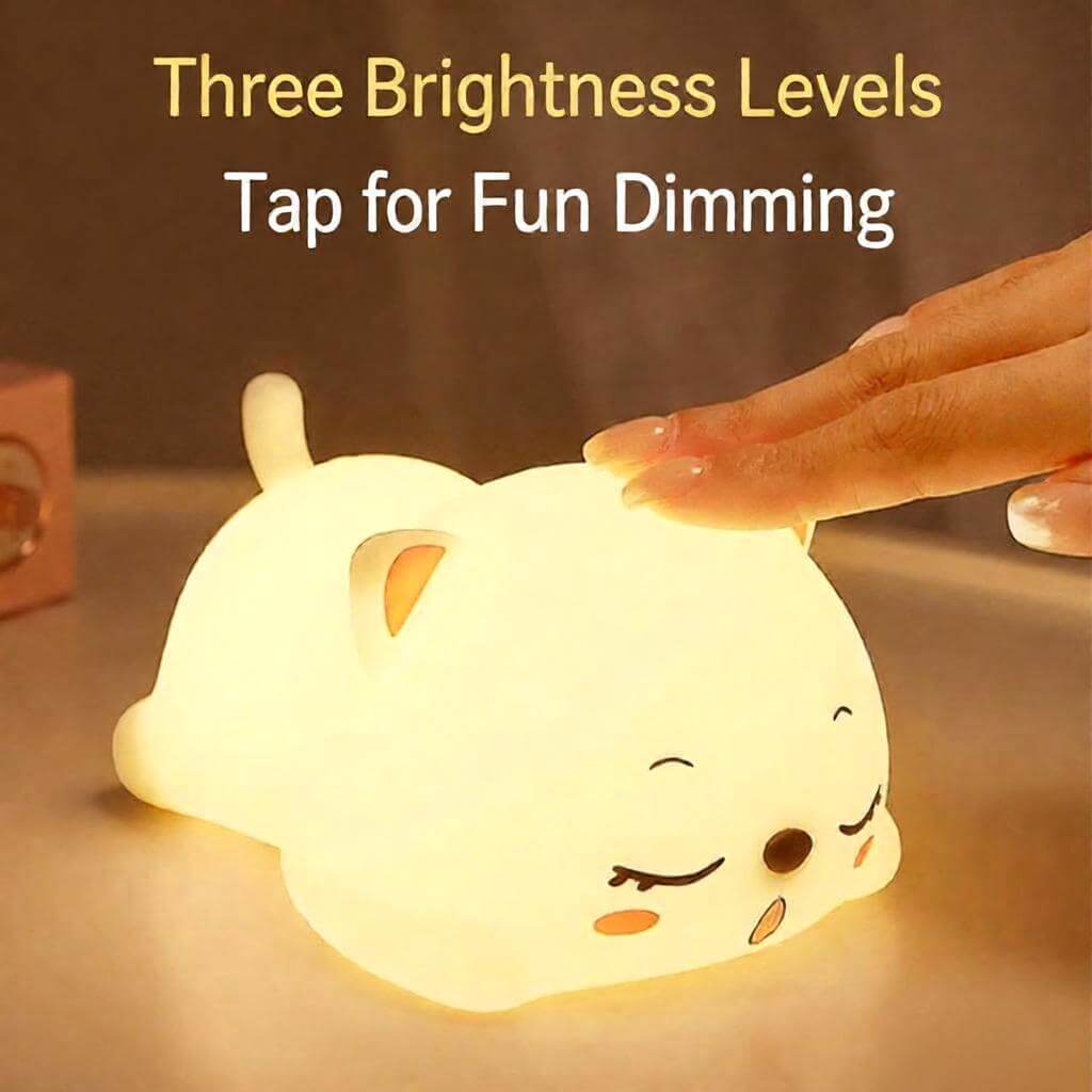 Purring Cat Night Light