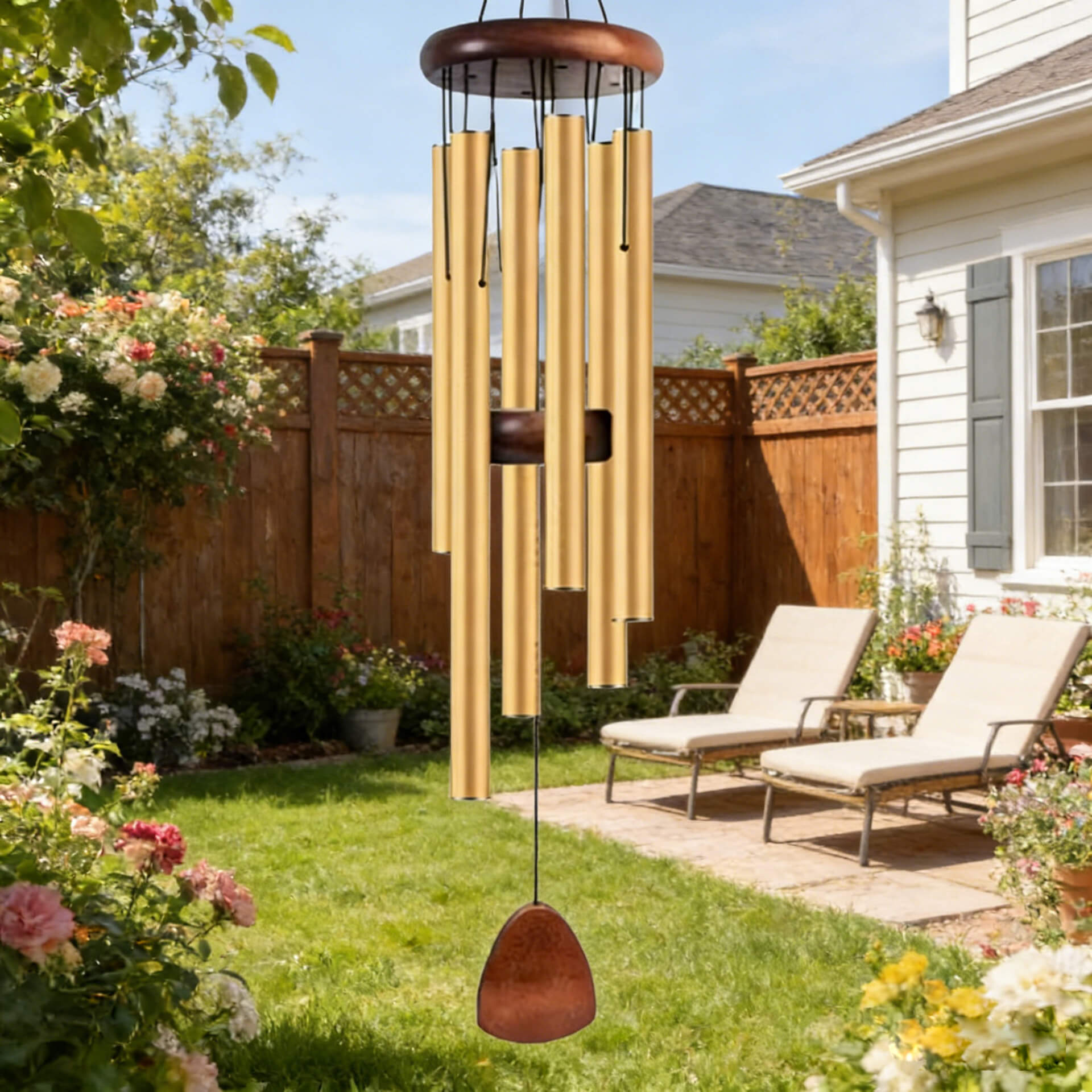 Six-tube wind chime